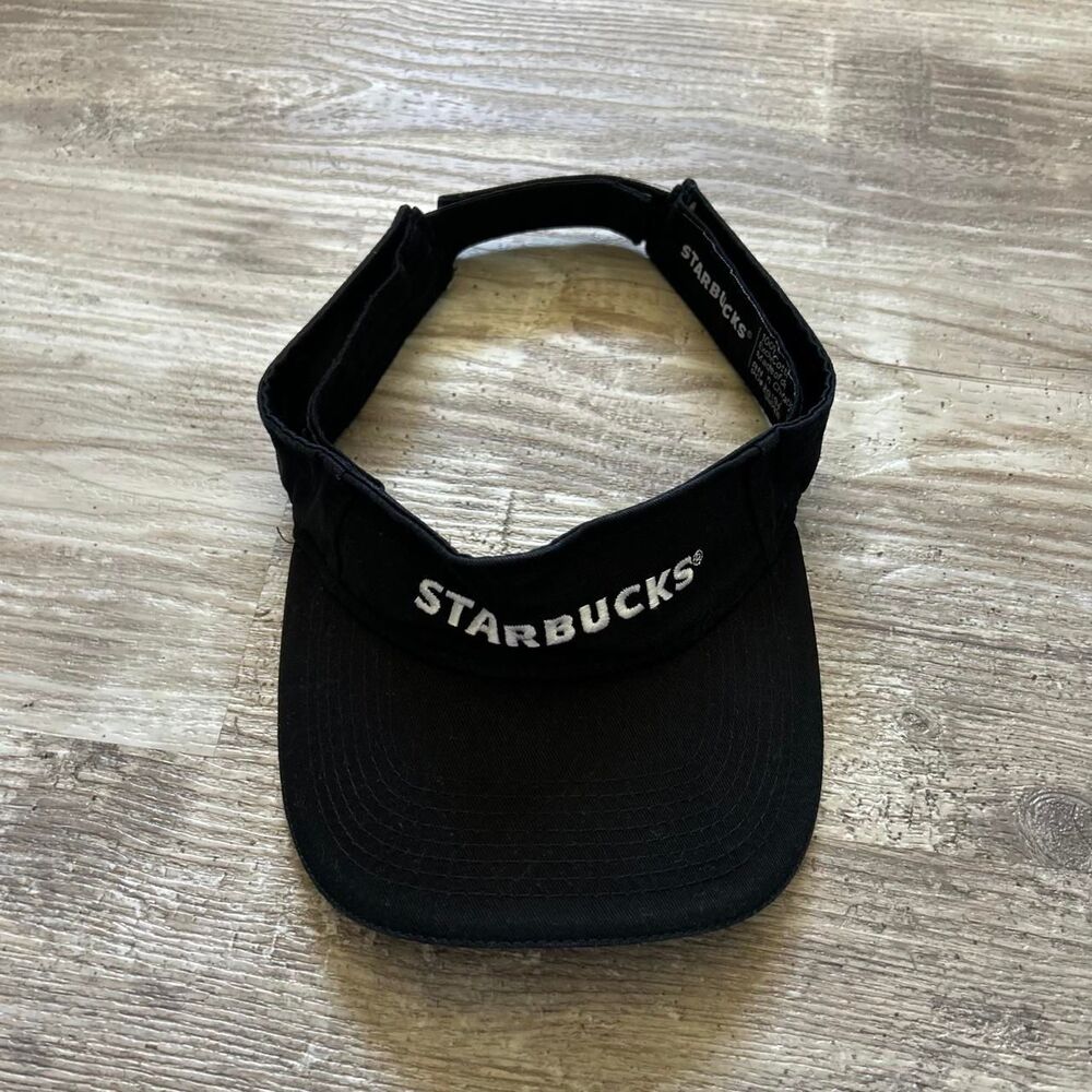 Black Starbucks outdoor summer workwear visor hat